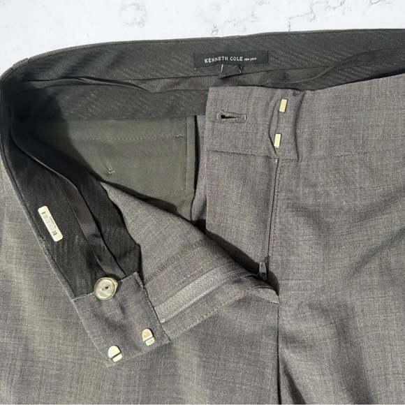 Kenneth Cole Grey Wide Leg Trouser Pant Size 4 - Picture 3 of 9